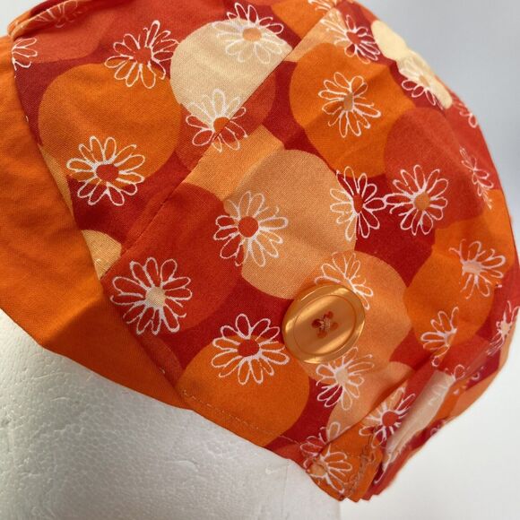 Women Surgical Scrub Hat With Matching Mask - Picture 6 of 11